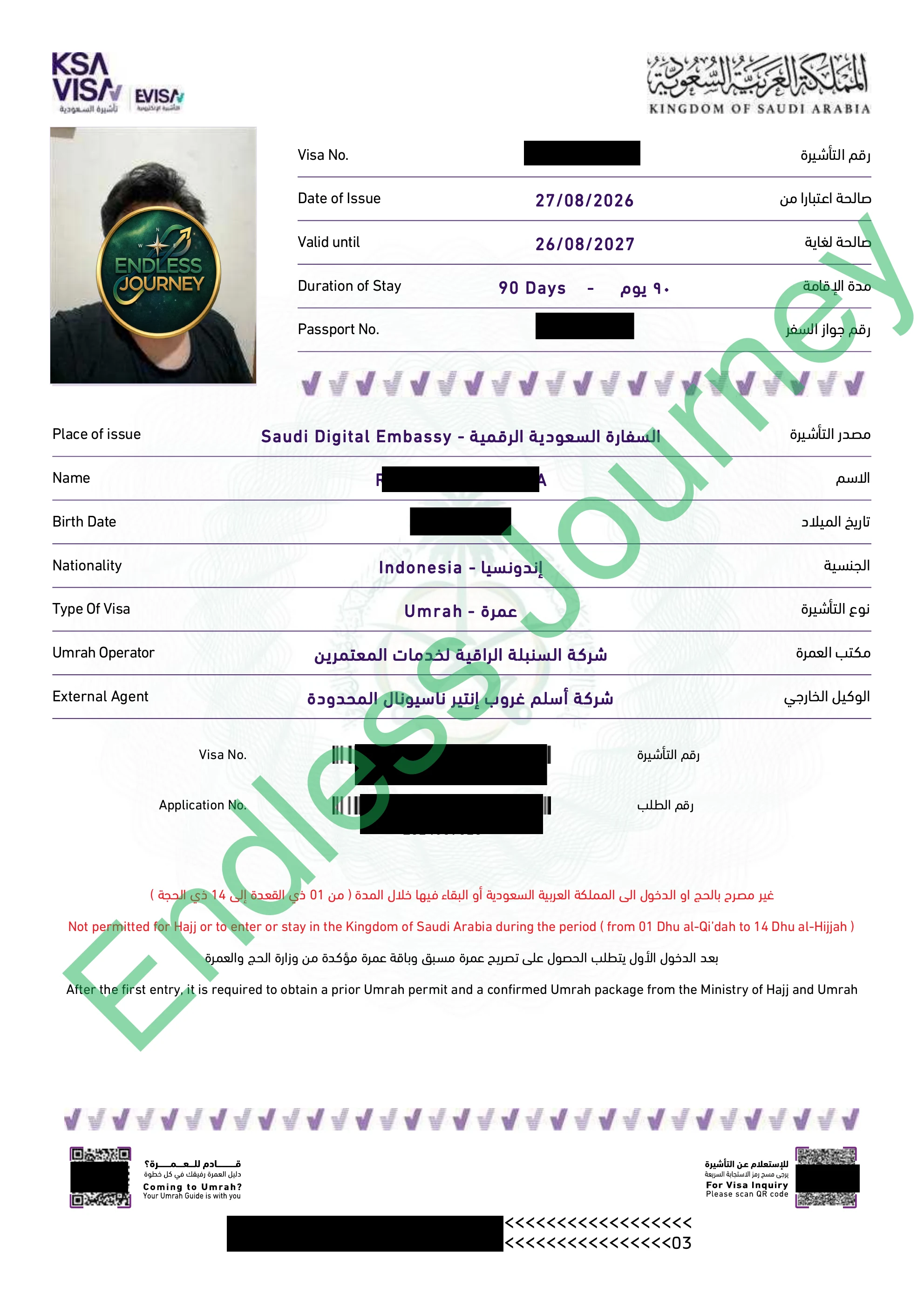 Visa Umroh 9